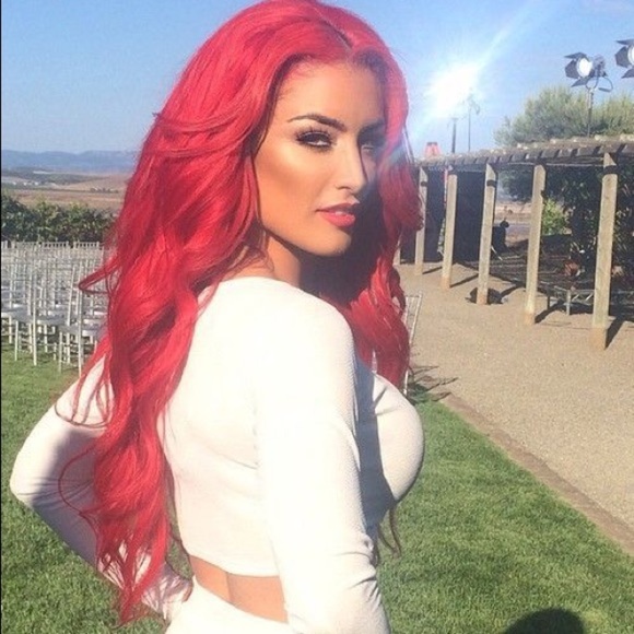 ♥️RED 24” BODY WAVY LACE FRONT WIG💫 *NEW🆕